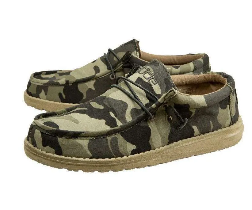 Hey Dude Men’s Wally Shoes – Camo