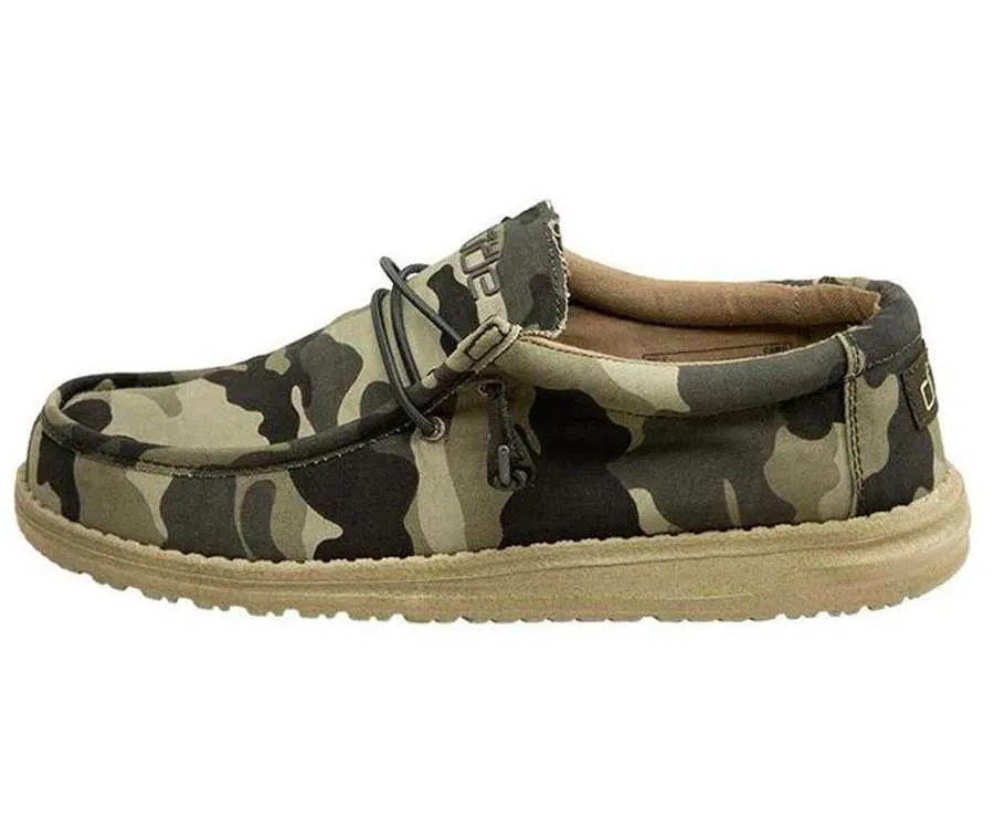 Hey Dude Men’s Wally Shoes – Camo