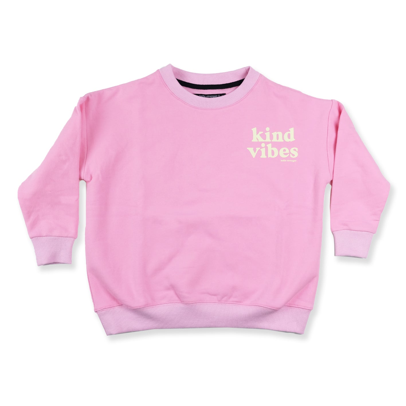 HS Kind Vibes Crew - Pink would be rewritten as Pink HS Kind Vibes Crew for better Google SEO optimization.