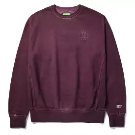 HUF Sweatshirt - 12 Galaxies - Faded Crew - Wine