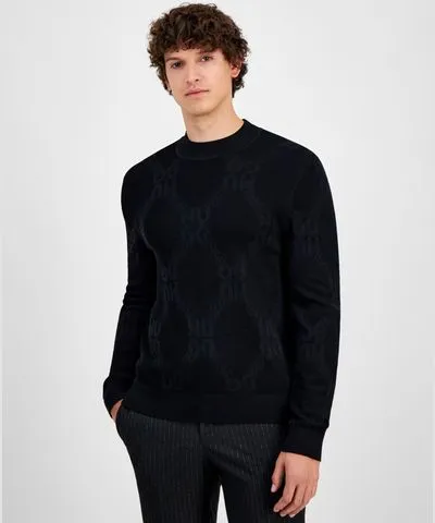 Hugo Boss Men's Sylor Textured Logo Sweater