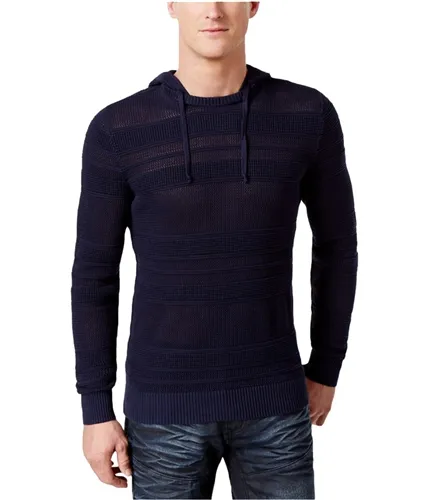 INC Men's Hooded Pullover Sweater - Open Knit