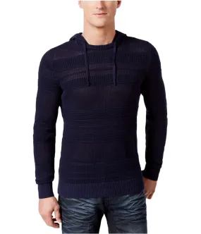 INC Men's Hooded Pullover Sweater - Open Knit