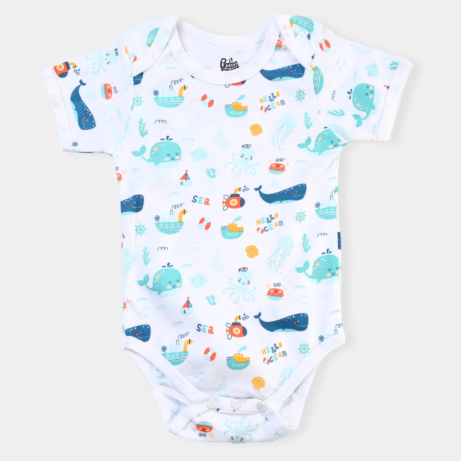 Infant Boys Cotton Romper Set - Poplin