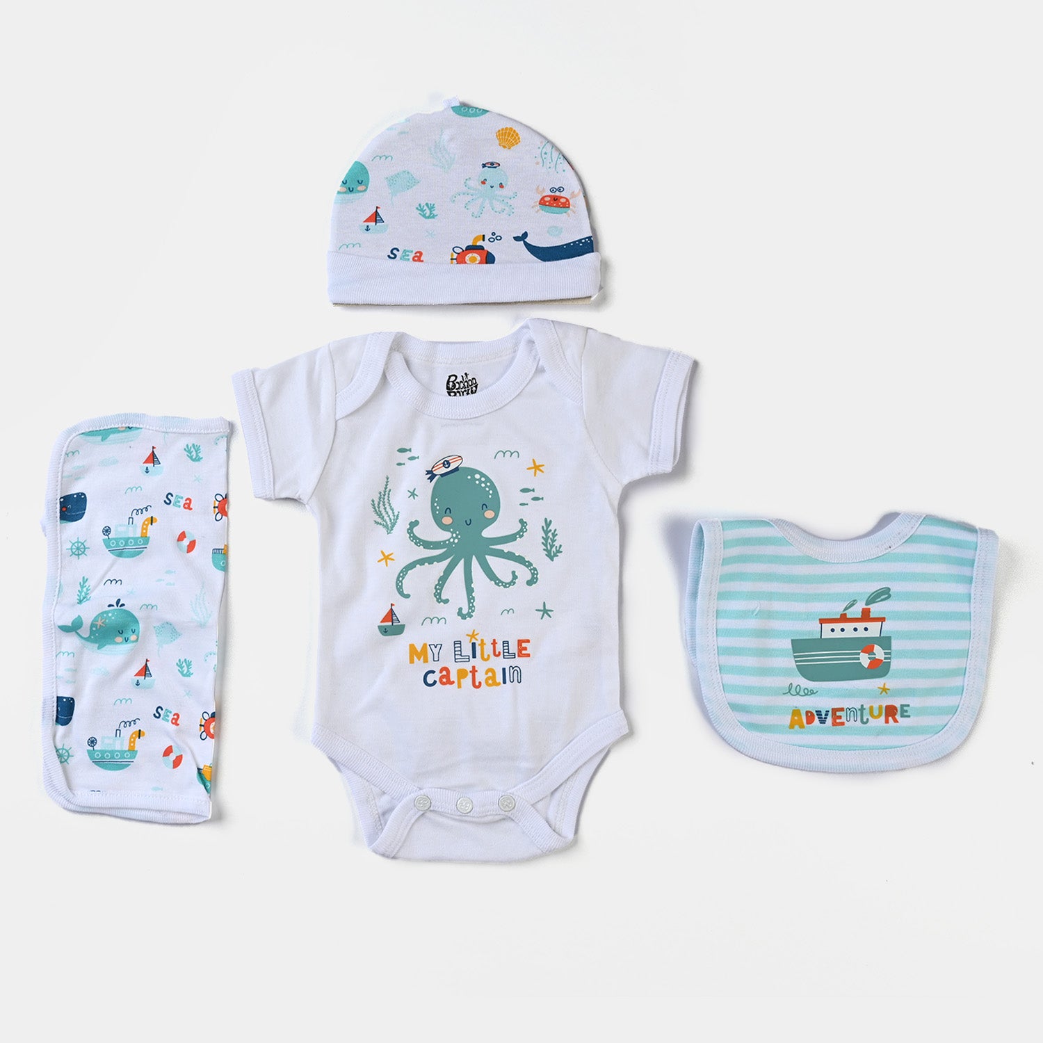 Infant Boys Marine Life Cotton Poplin 10 Piece Set