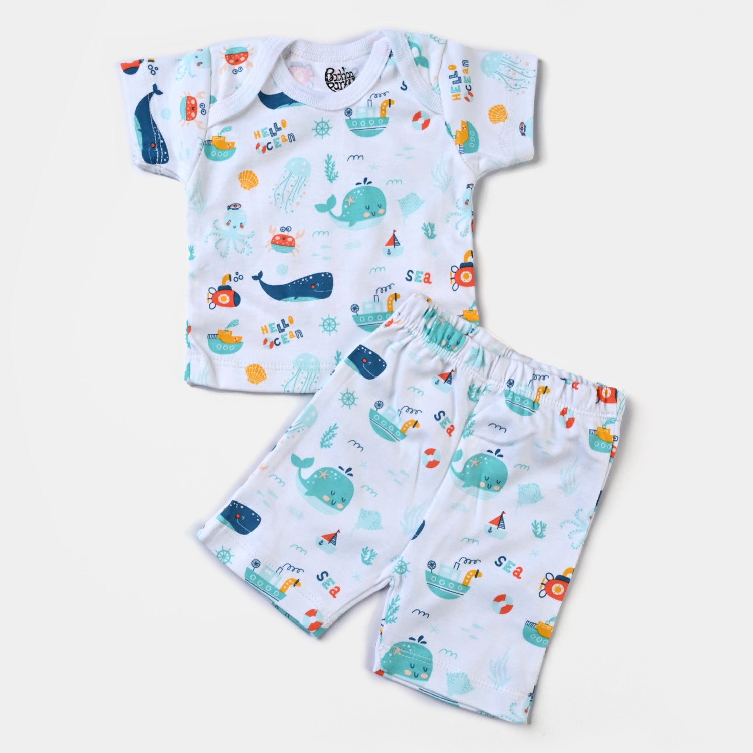 Infant Boys Marine Life Cotton Poplin 10 Piece Set