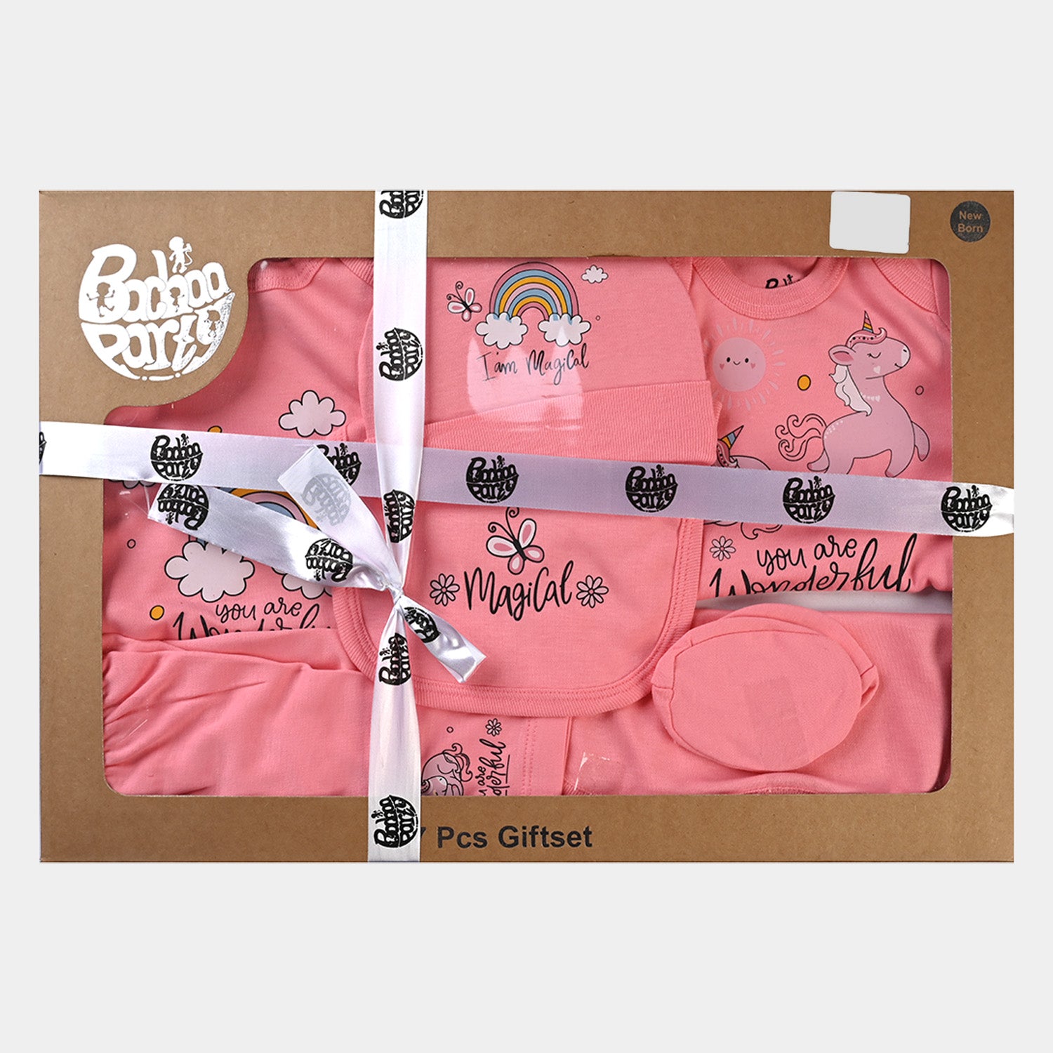 Infant Girls Cotton Poplin 7 Piece Set - Magical Mix