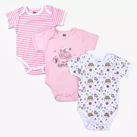 Infant Girls Cotton Romper Set