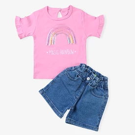 Infant girls rainbow Western suit - P.Cosmose