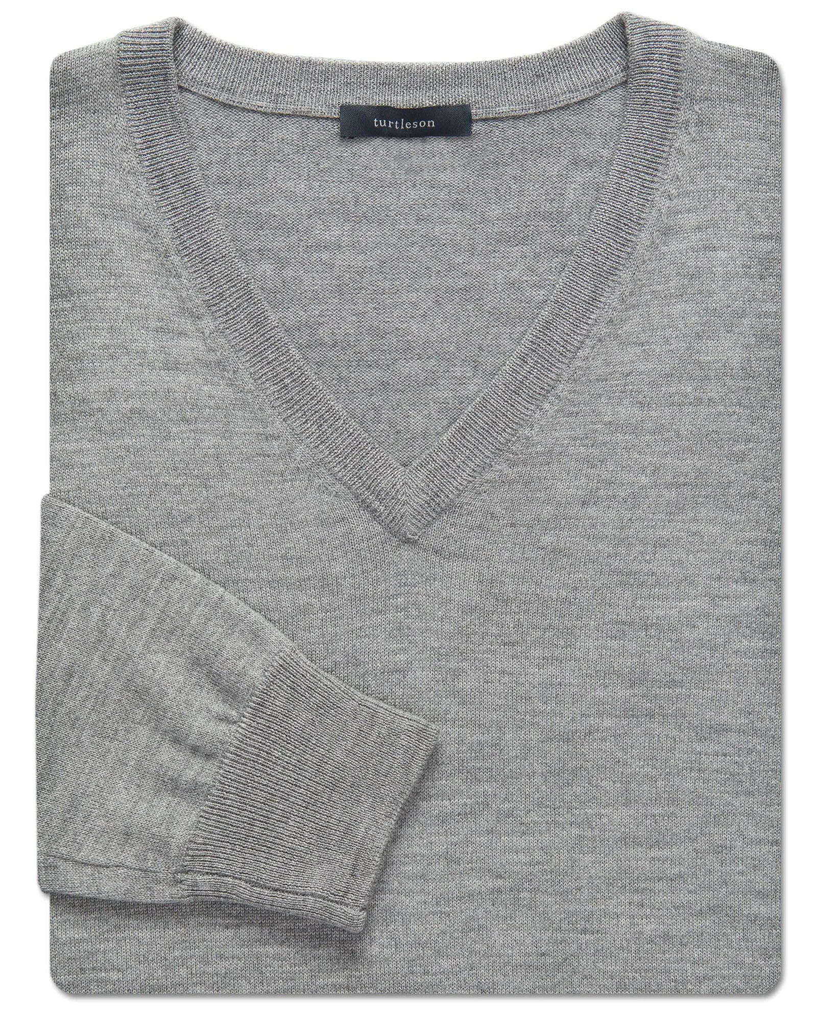 Men's Italian Merino Wool V-Neck Jumper - High Quality