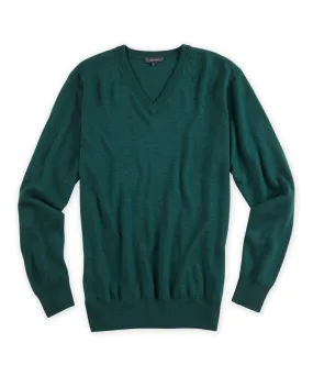 Men's Italian Merino Wool V-Neck Jumper - High Quality