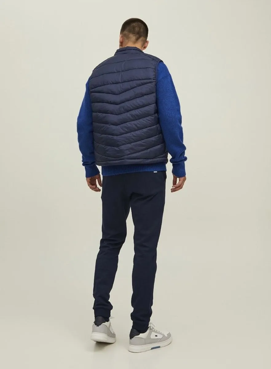 Jack & Jones Navy Blazer Puffer Bodywarmer Gilet