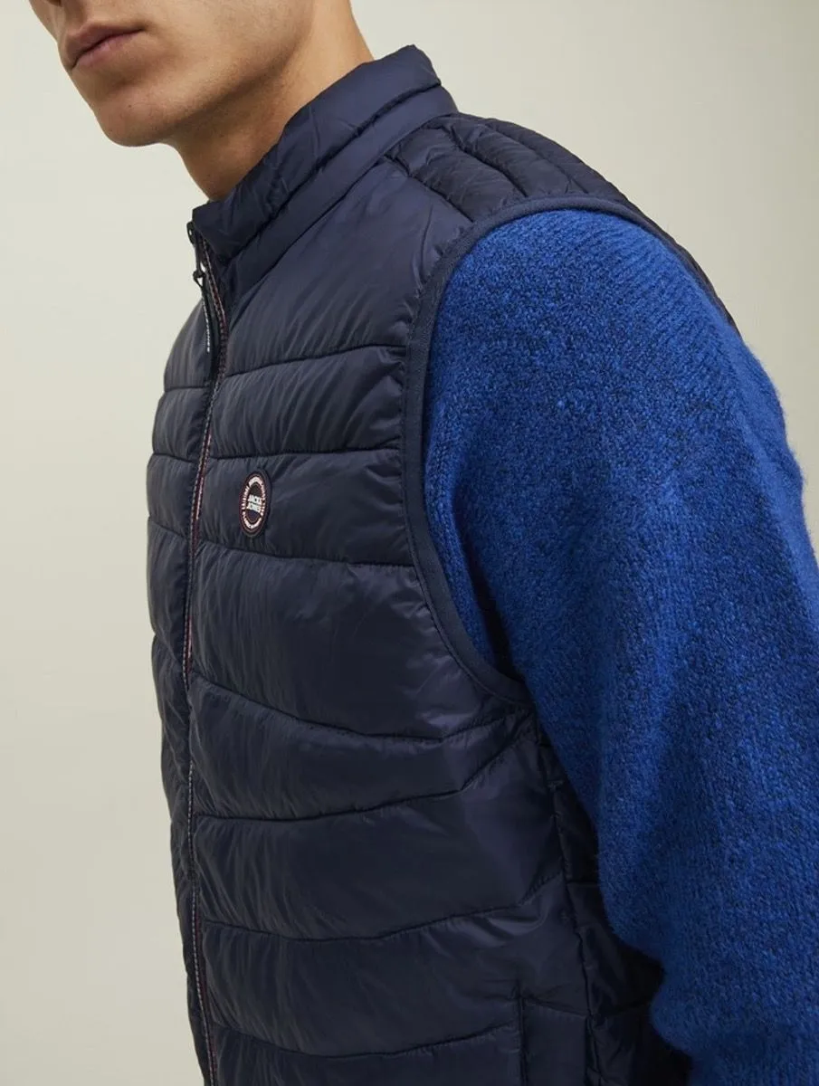 Jack & Jones Navy Blazer Puffer Bodywarmer Gilet