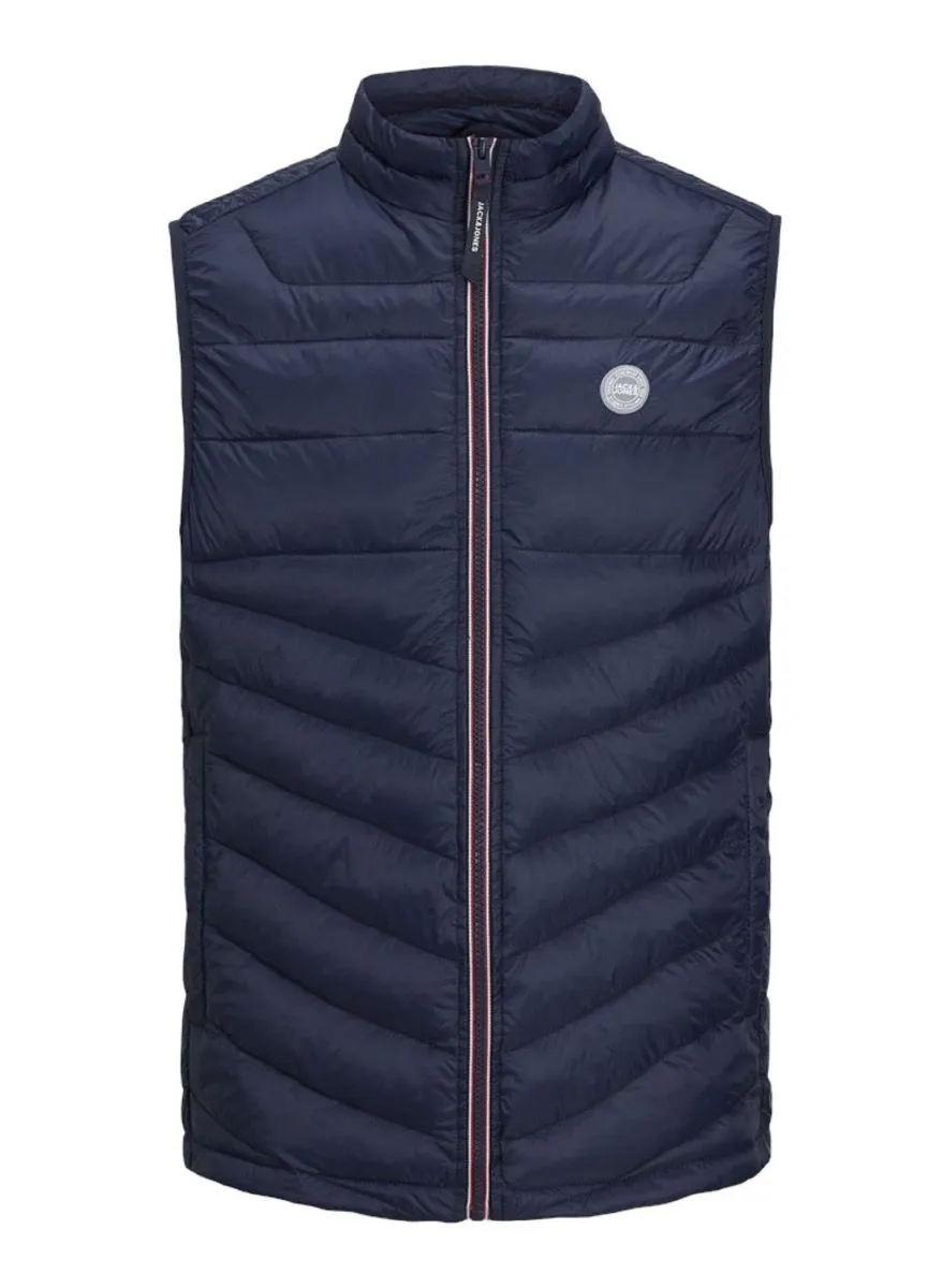 Jack & Jones Navy Blazer Puffer Bodywarmer Gilet