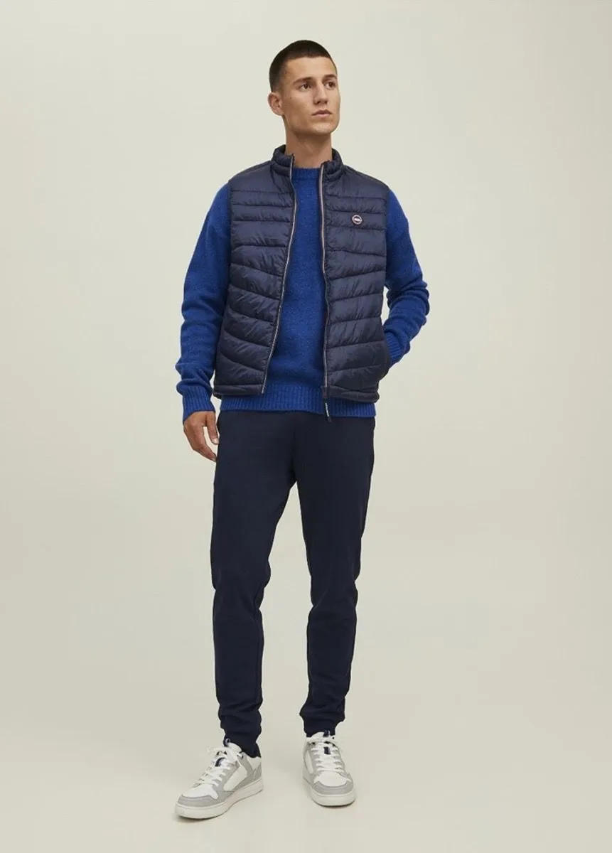 Jack & Jones Navy Blazer Puffer Bodywarmer Gilet