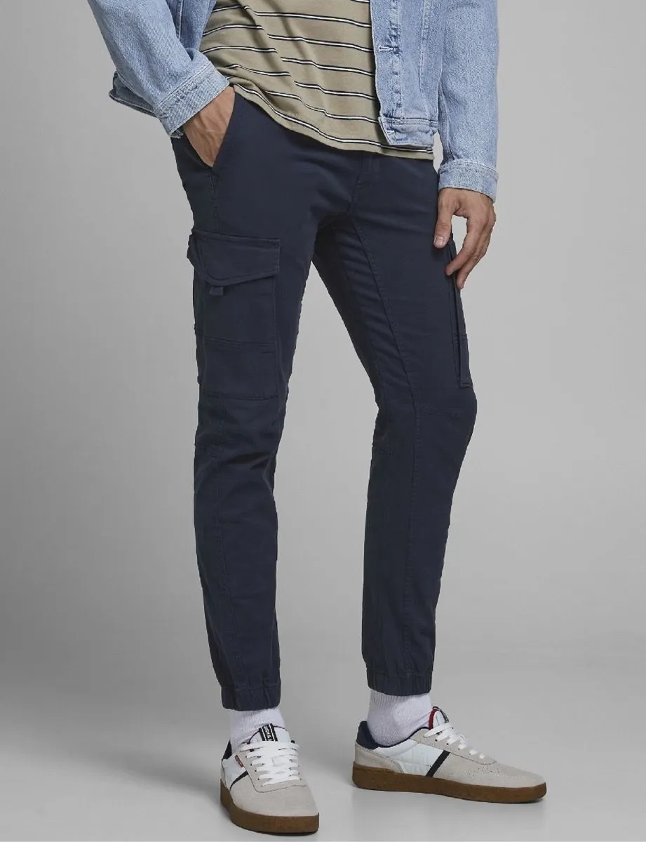 Jack & Jones Paul Flake Navy Combat Pants