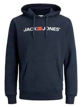 Navy Blazer Retro Logo Hooded Sweatshirts by Jack & Jones