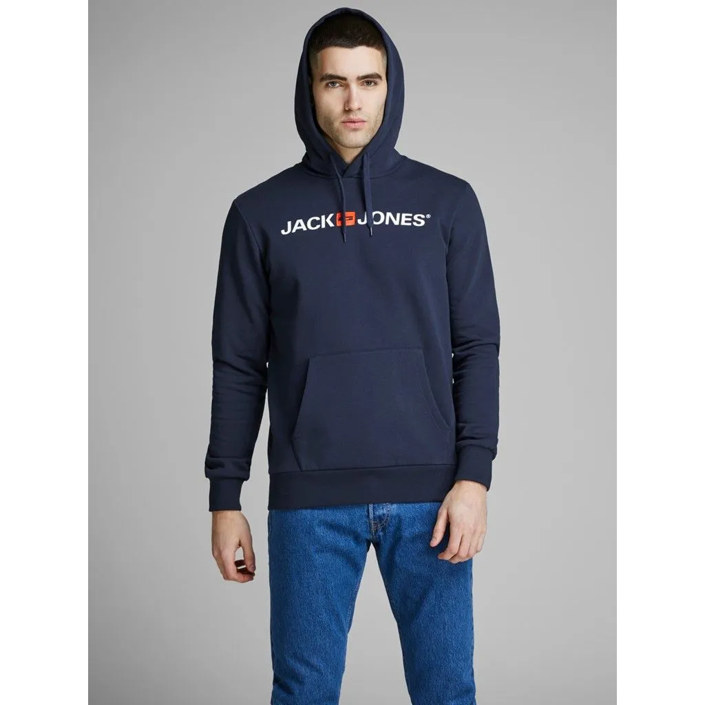 Navy Blazer Retro Logo Hooded Sweatshirts by Jack & Jones