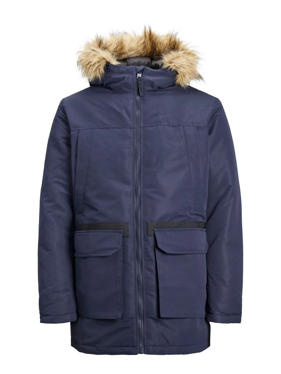 Jack and Jones Navy Blazer Wing Parka Jacket