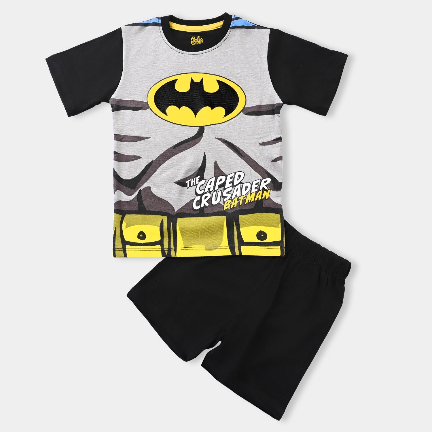 Jet Black Boys PC Jersey Nightwear Suit