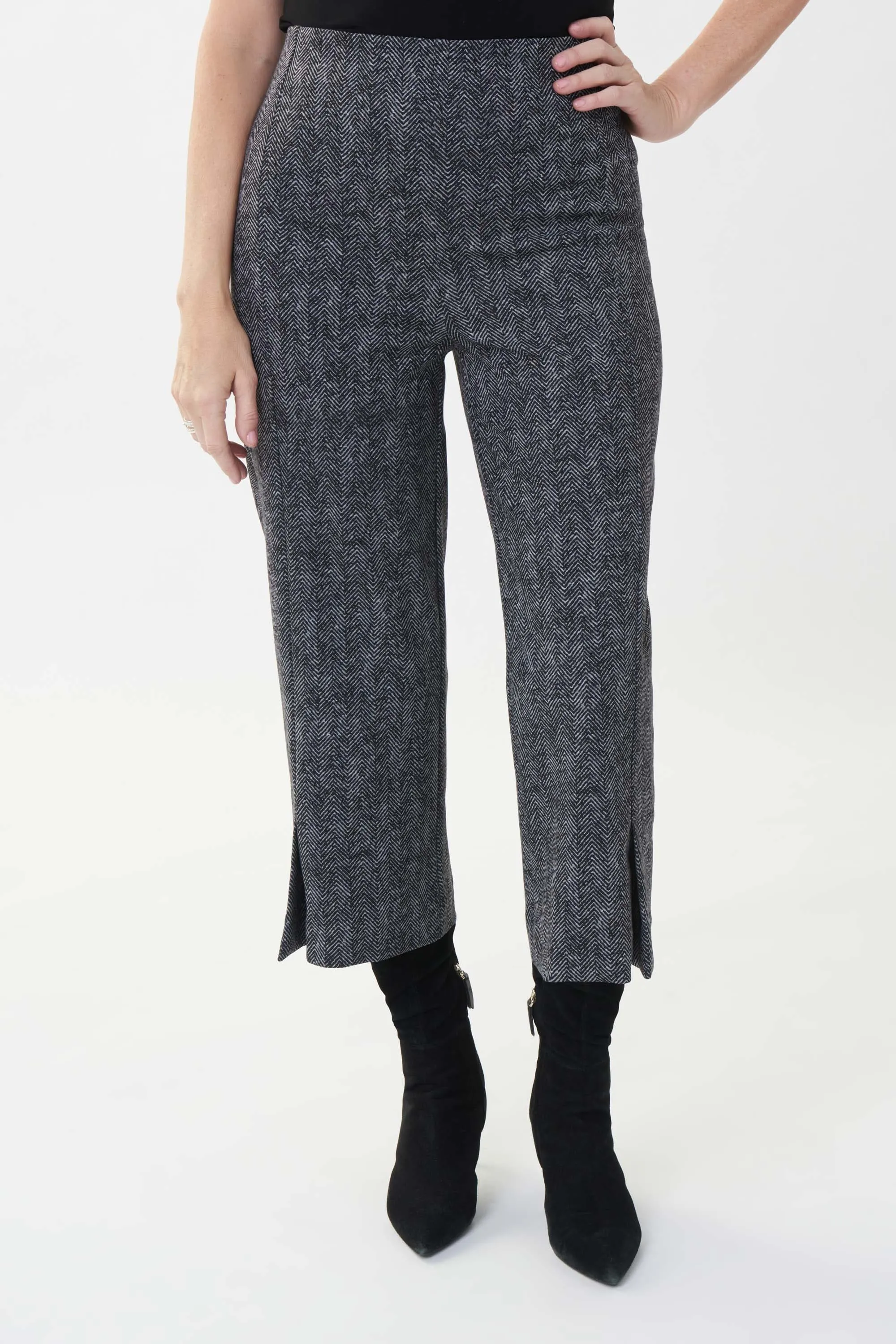 Joseph Ribkoff Herringbone Culotte Pants 223137