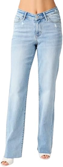 Judy Blue High Waist V-Front Straight Fit Jeans