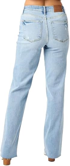 Judy Blue High Waist V-Front Straight Fit Jeans