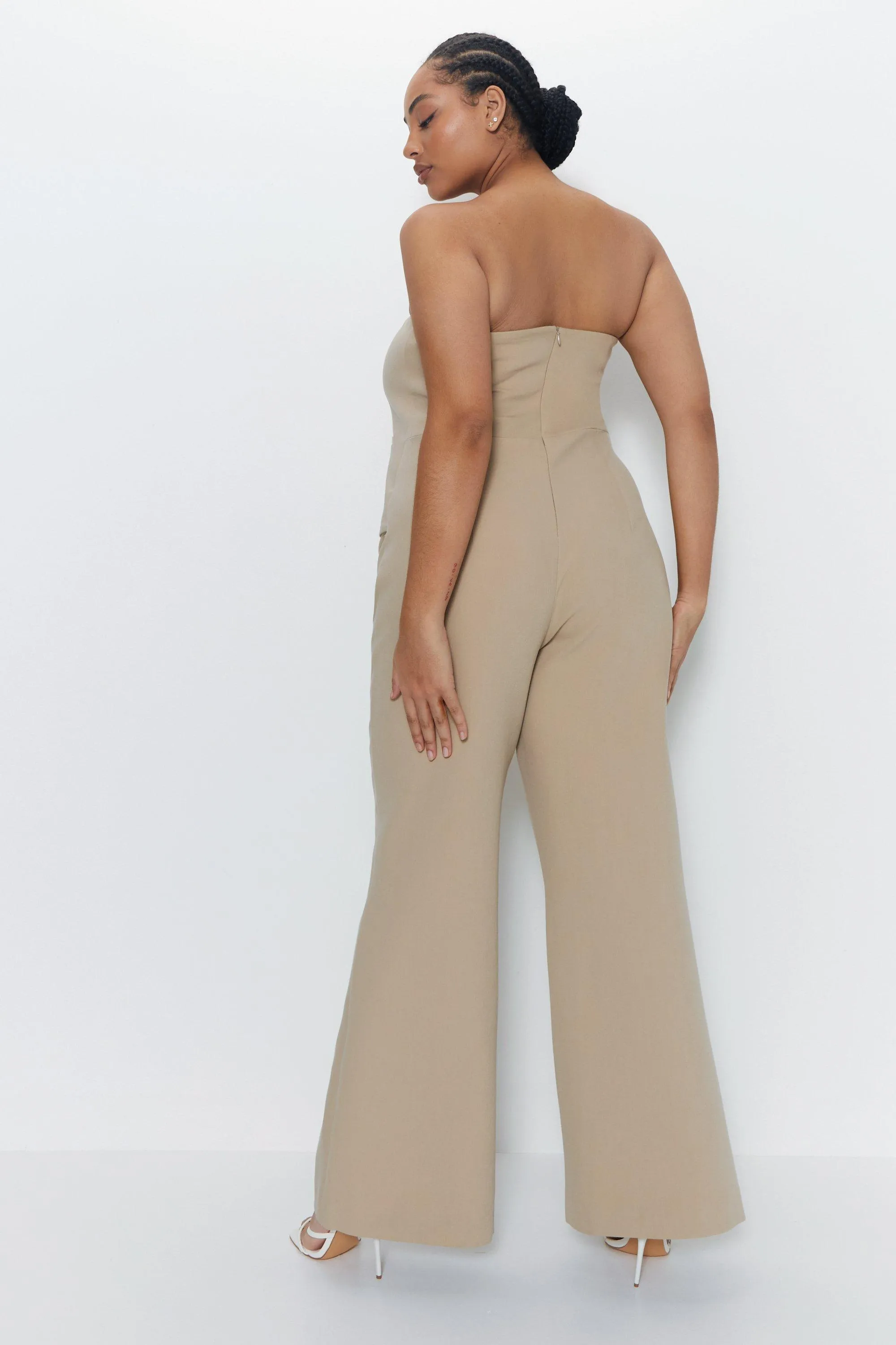 Plus Size Premium Bustier Jumpsuit | Warehouse