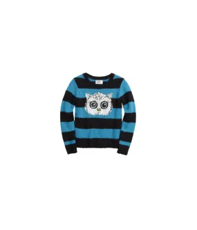 Justice Girls Striped Critter Sweater