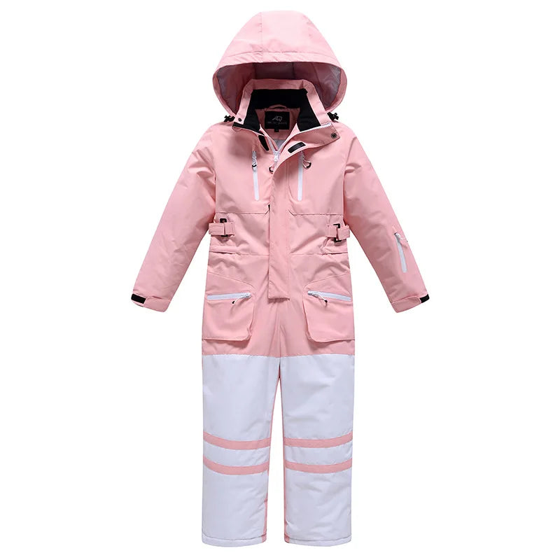 Kids Ski Suit Boy Girl Outdoor Sport Waterproof Snowboard Overall Clothes