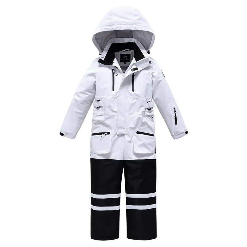 Kids Ski Suit Boy Girl Outdoor Sport Waterproof Snowboard Overall Clothes