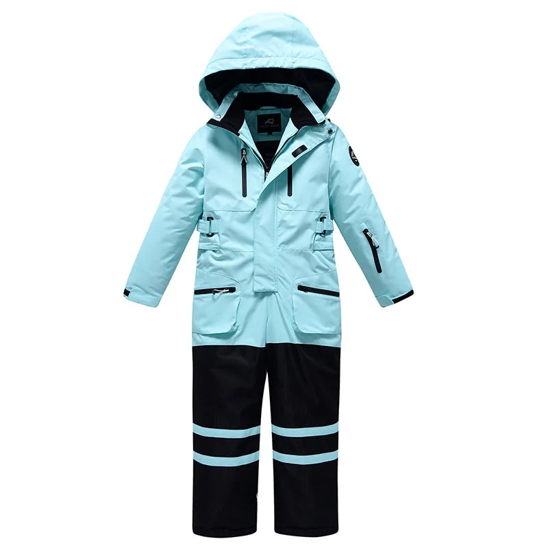 Kids Ski Suit Boy Girl Outdoor Sport Waterproof Snowboard Overall Clothes