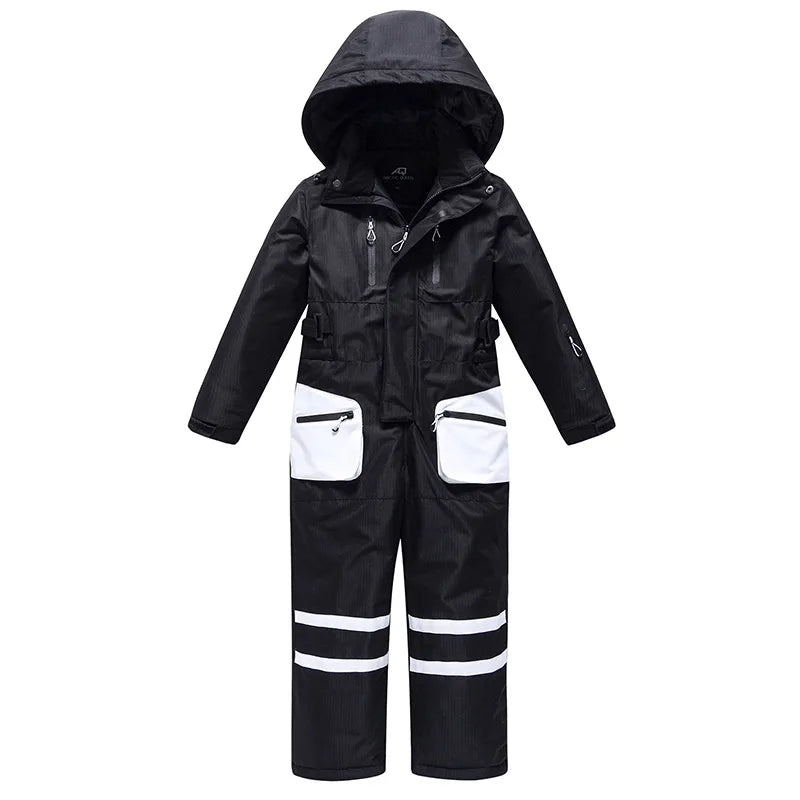 Kids Ski Suit Boy Girl Outdoor Sport Waterproof Snowboard Overall Clothes