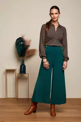 King Louie Pia Culotte Milano Uni Green - Shop Now