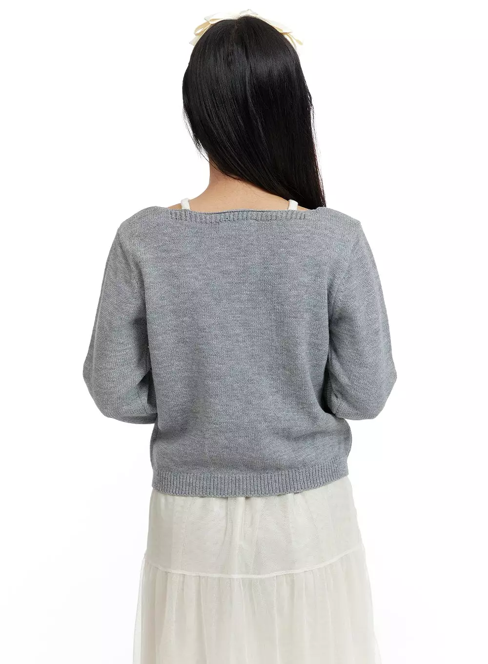 Layered V-Neck Knit Sweater OF419 - Buy Now