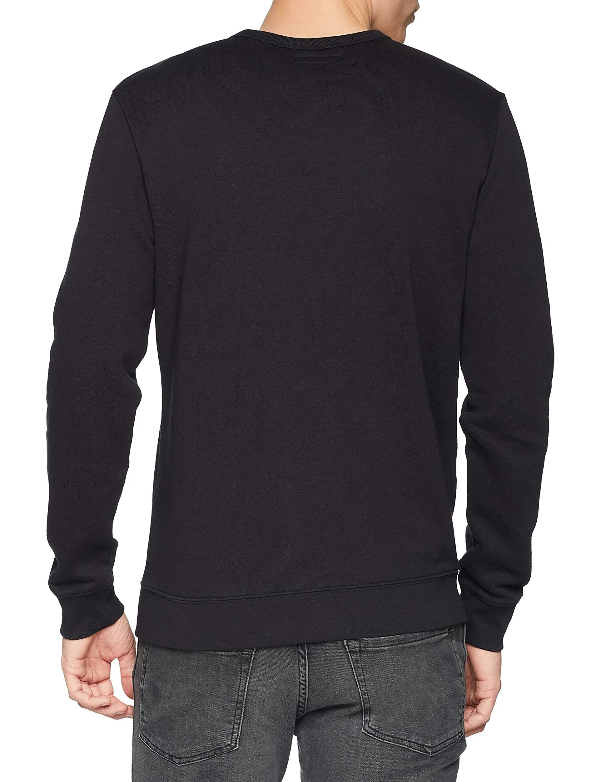 Lee Logo Crew Neck Sweatshirt in Black