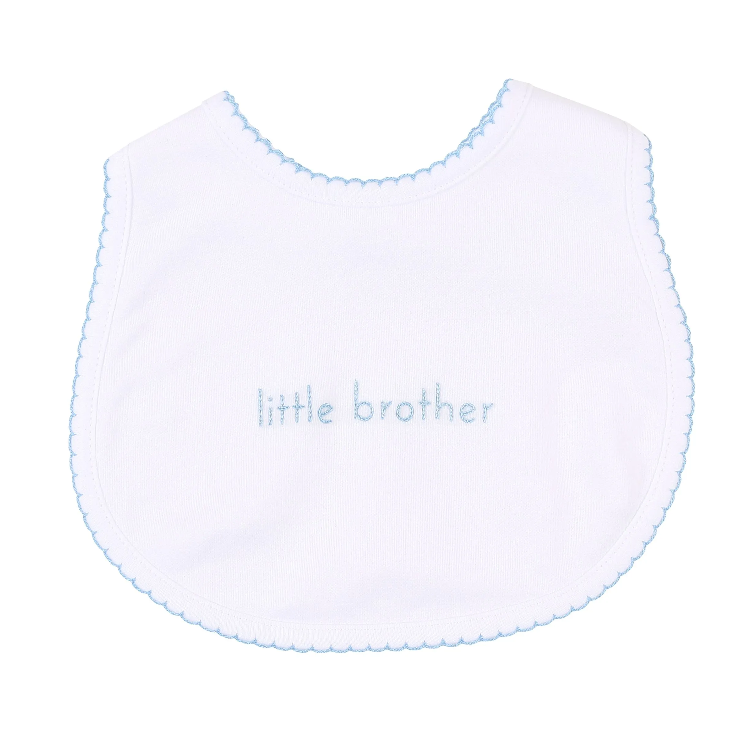 Baby Bib with Little Brother Embroidery