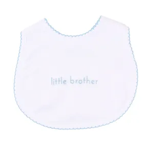 Baby Bib with Little Brother Embroidery