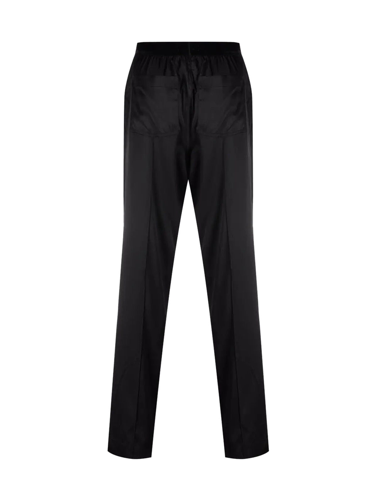 logo silk pajama trousers