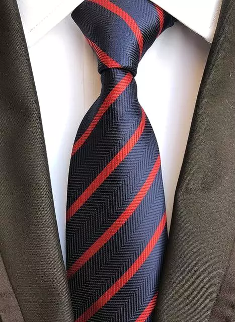 Luxury Silk Necktie - Striped and Plaid