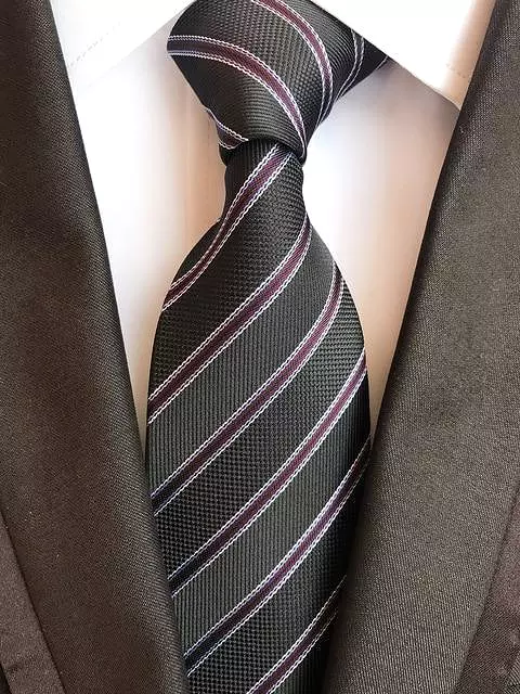 Luxury Silk Necktie - Striped and Plaid