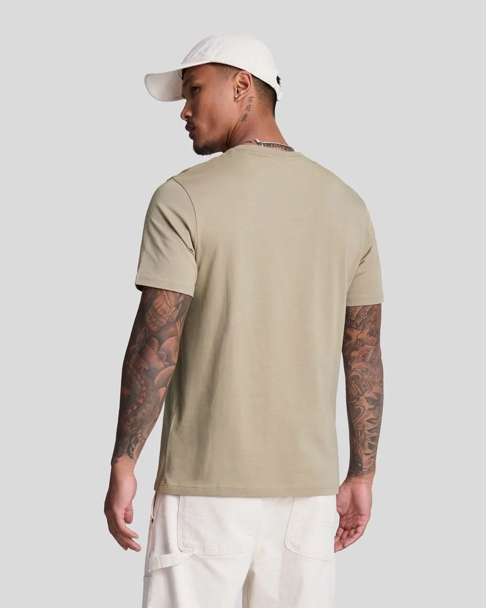 Sage Uniform Lyle & Scott Plain Crew Neck T-Shirt