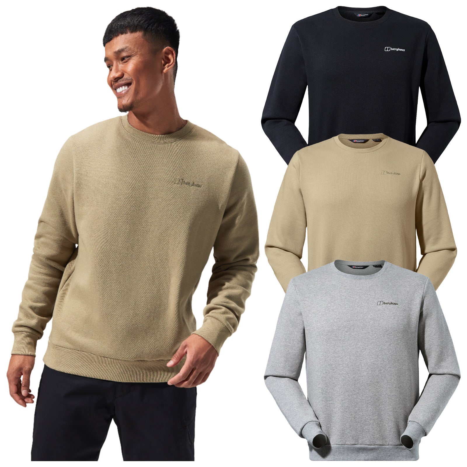 Mens Sweatshirt | Berghaus Logo Crew Neck