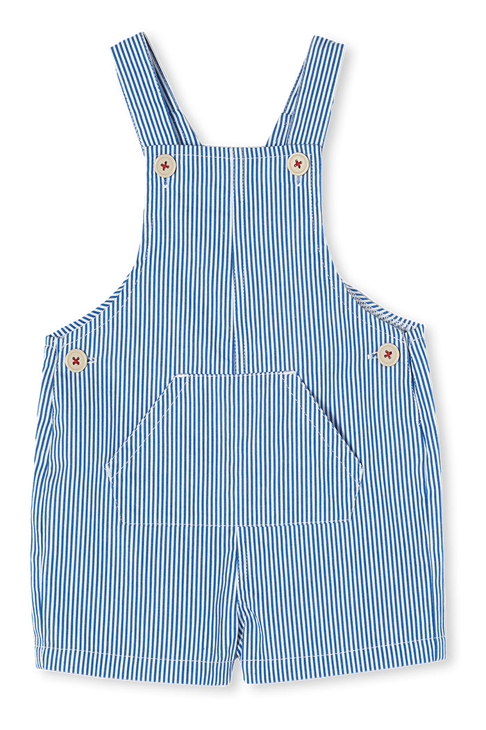 Milky Pinstripe Overall - Blue - Size 1: Find the Last Size