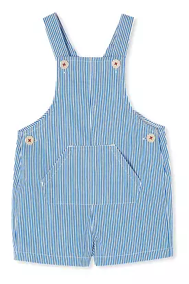 Milky Pinstripe Overall - Blue - Size 1: Find the Last Size