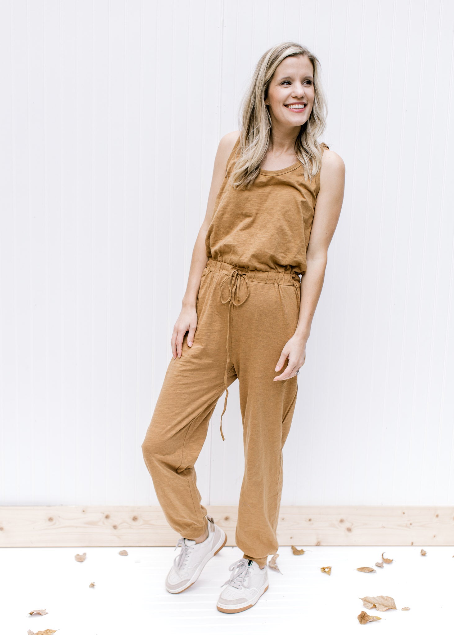 Mocha Jumpsuit Cardigan Set - Shop now!