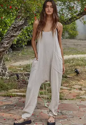 Natural Still Obsessed Jumpsuit