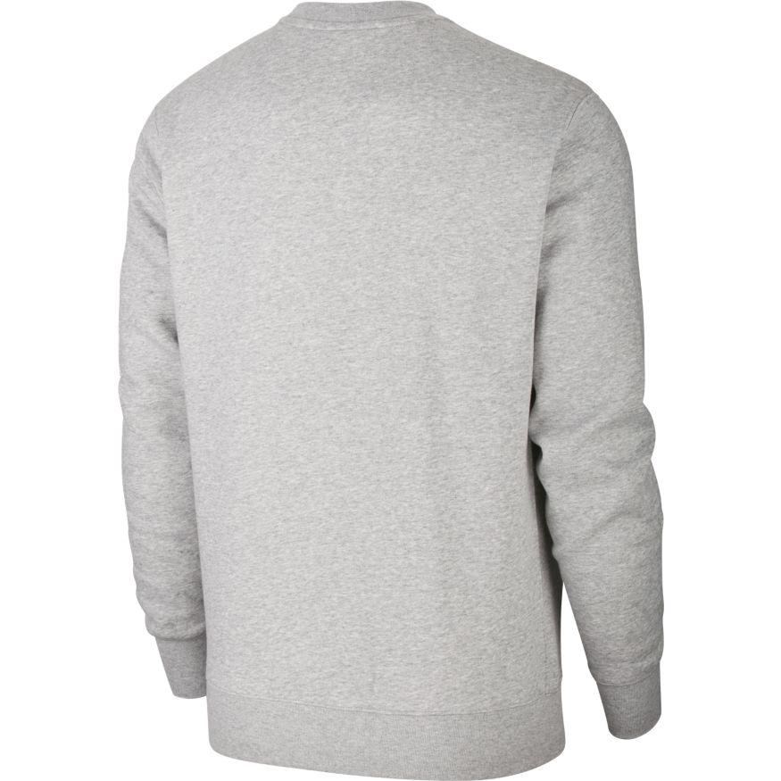 Nike sports sweatshirt, unisex fleece grey sportswear club crew.