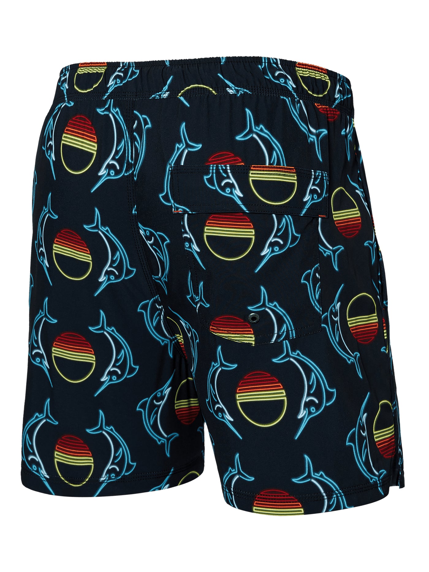 Oh Buoy Volley 5 Sunset Crest Black Boardshorts