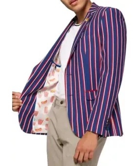 Opposuits Men's Deluxe Cheer Stripes Blazer